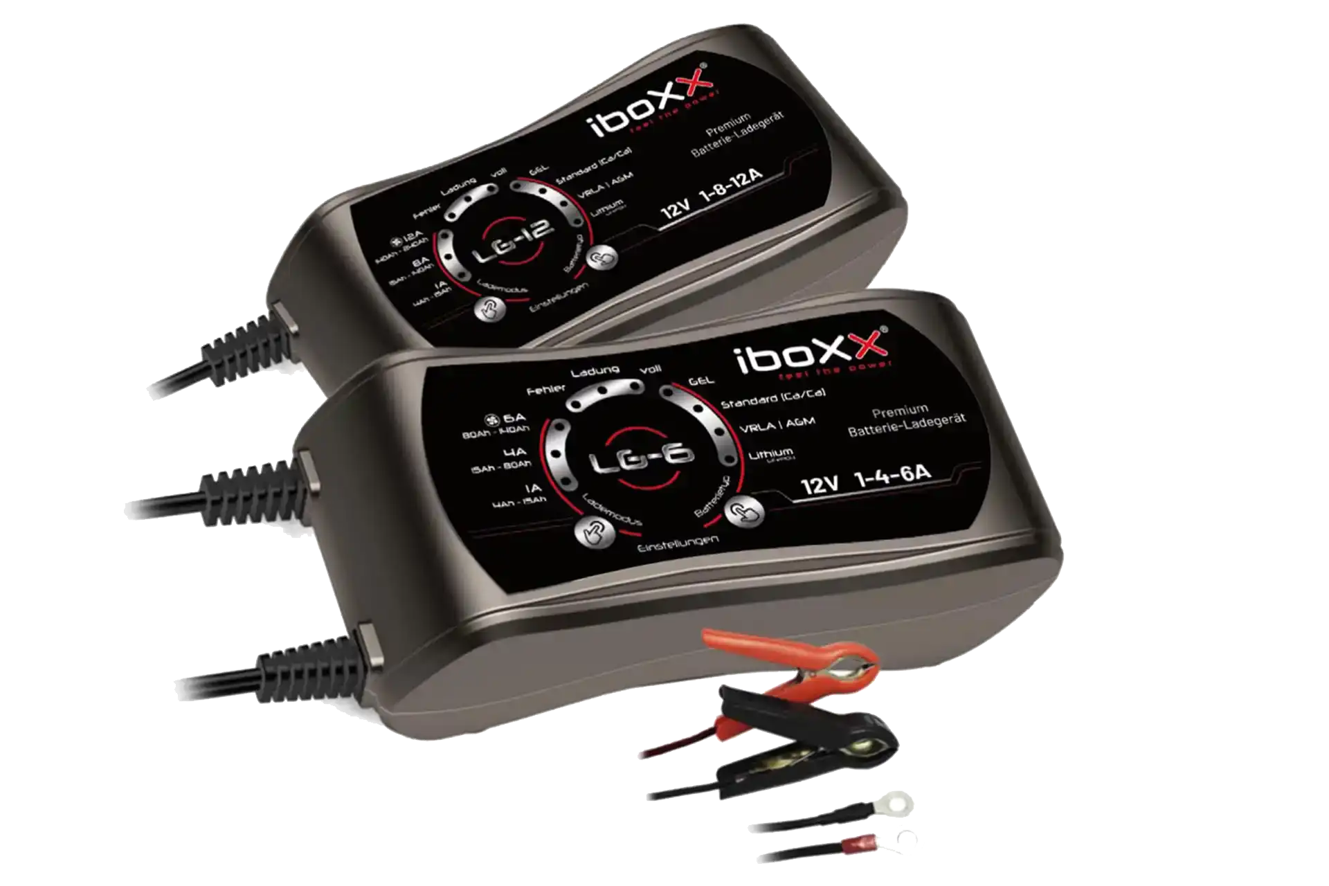 12V Ladegeräte iBoxx LG6 & LG12 – leistungsstarke Ladetechnik für VRLA-, AGM-, GEL-, EFB- und Lithium LiFePO4-Batterien, intelligente Batteriewartung, optimale Ladeleistung und zuverlässige Stromversorgung für Wohnmobile, Boote, Camper und mobile Energiesysteme in Zwickau